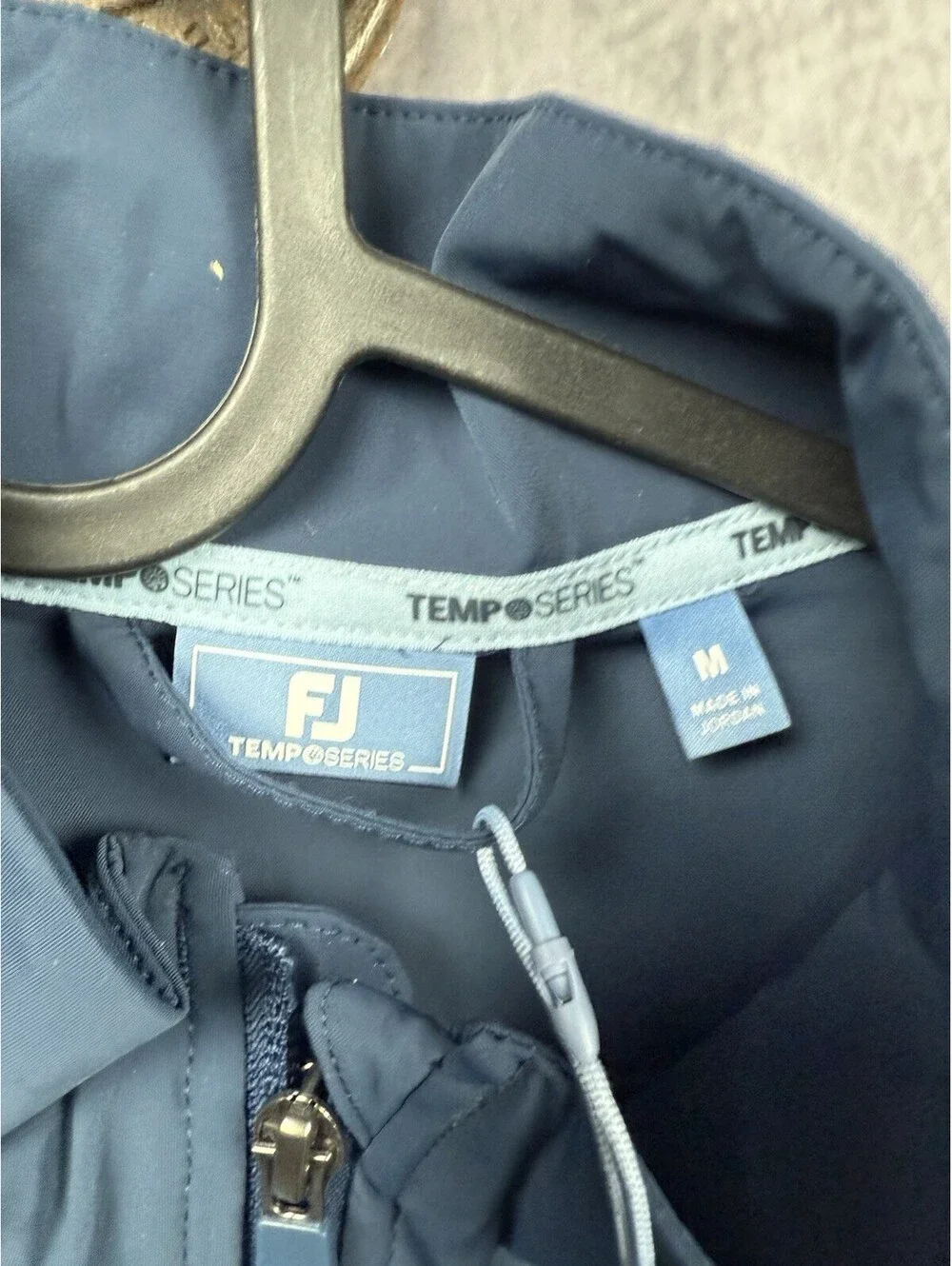 NWT FootJoy Golf Vest Mens M Blue Tempo Series Full Zip